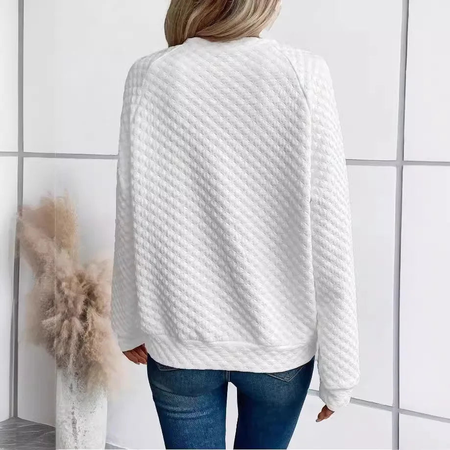 Women's sweatshirt V-neck pullover