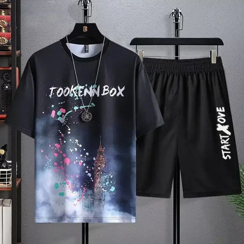 T-shirt + shorts basketball set