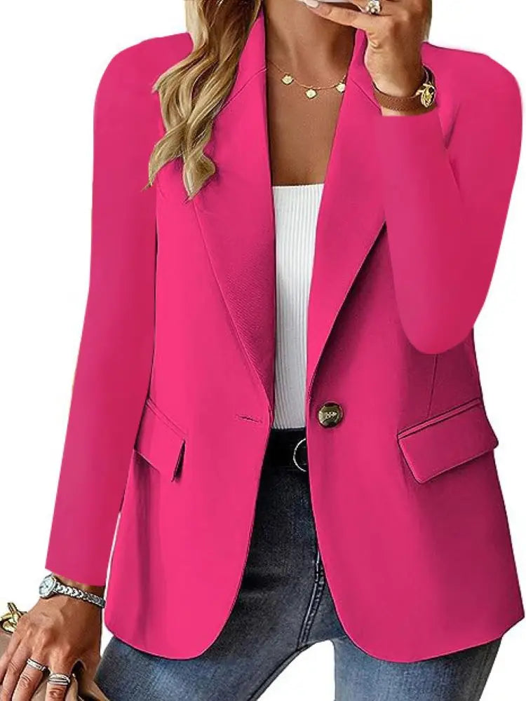 Women's Blazer Jacket Business Suit Coat Elegant