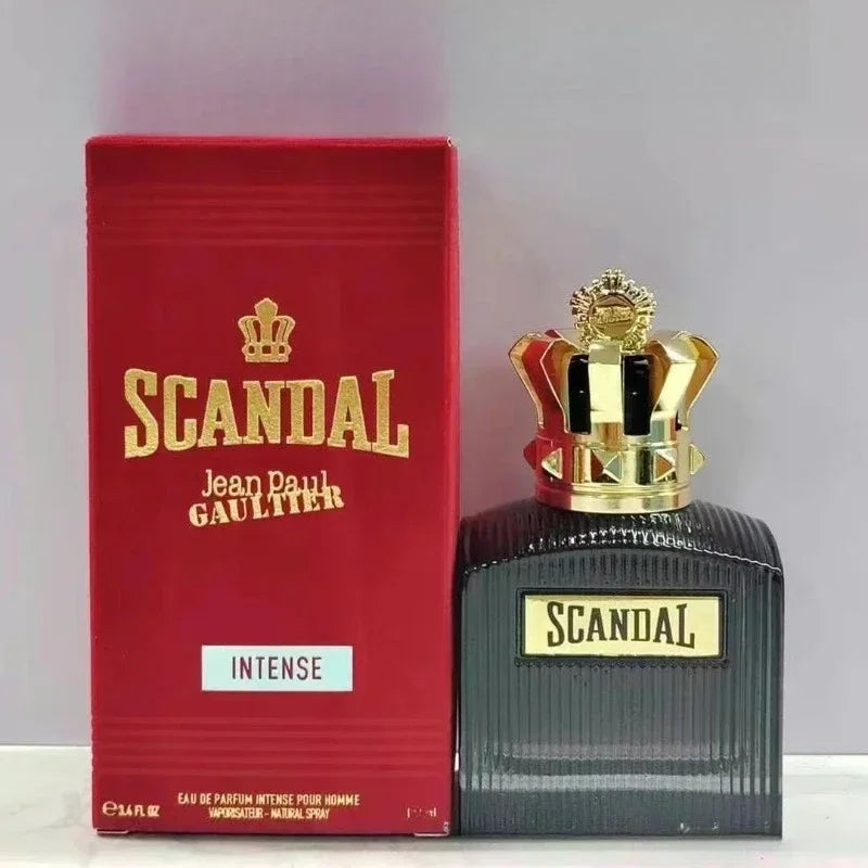 Scandal Men's Eau De Parfum Long Lasting Woody Fragrance with Vetiver Tonka Leather&Sandalwood for Elegant Appeal Parfums Homme