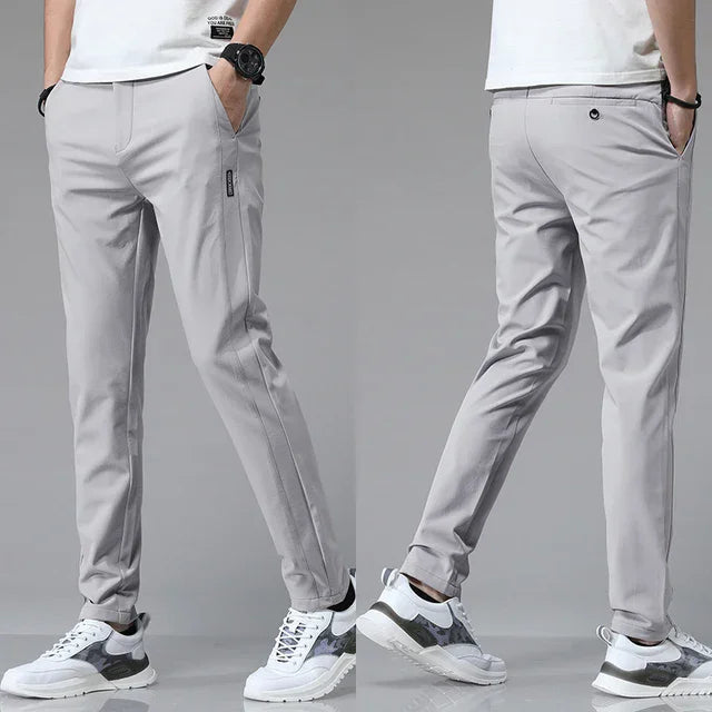 Men's Slim Straight Trousers