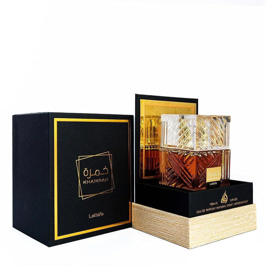 Lattafa Khamrah - Vanilla, Warm Spicy, Amber, Cinnamon - Eau de Parfum Long-Lasting Fragrance for Unisex, 100 ml