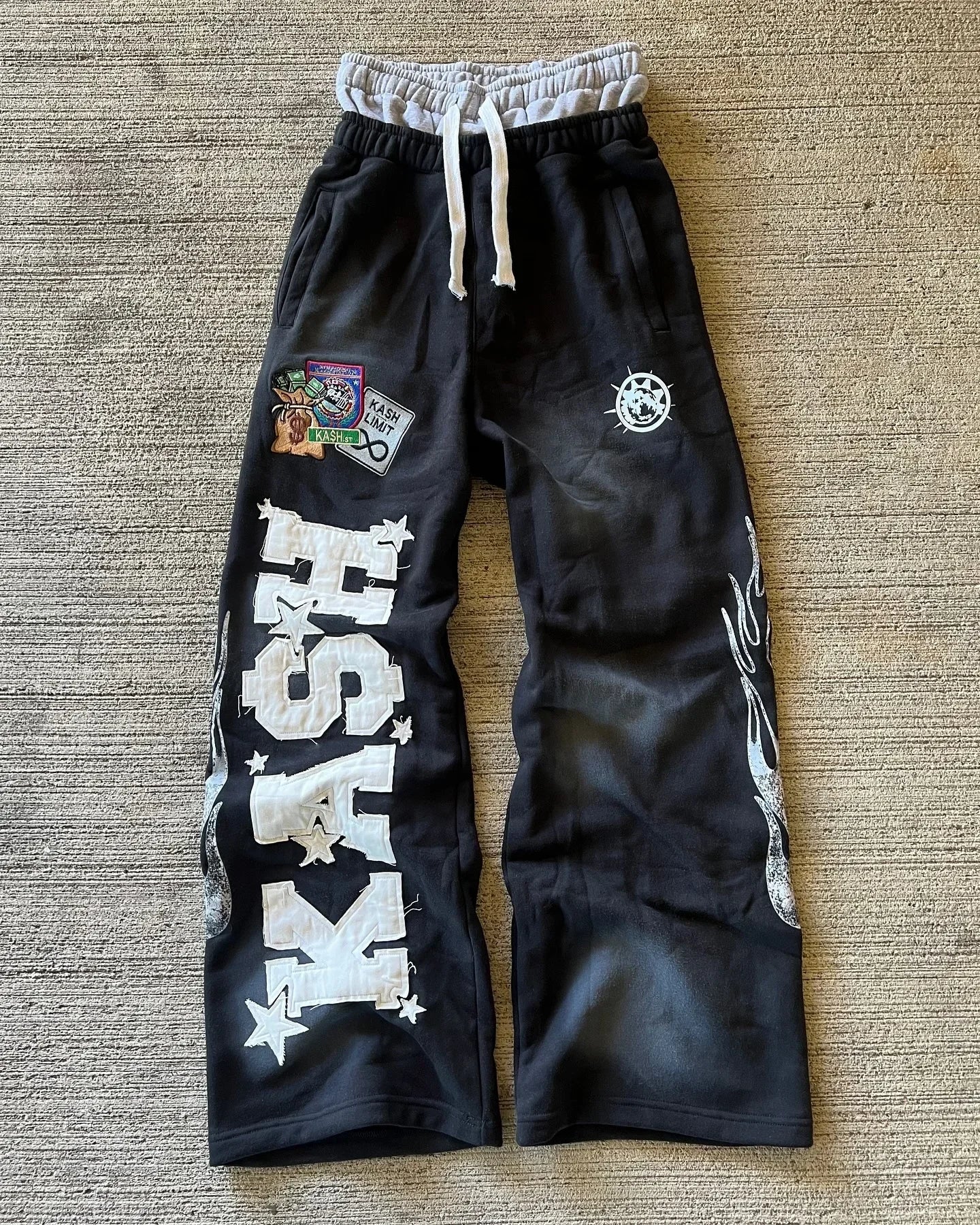 Patch Retro Y2K Pants Baggy Sweatpants