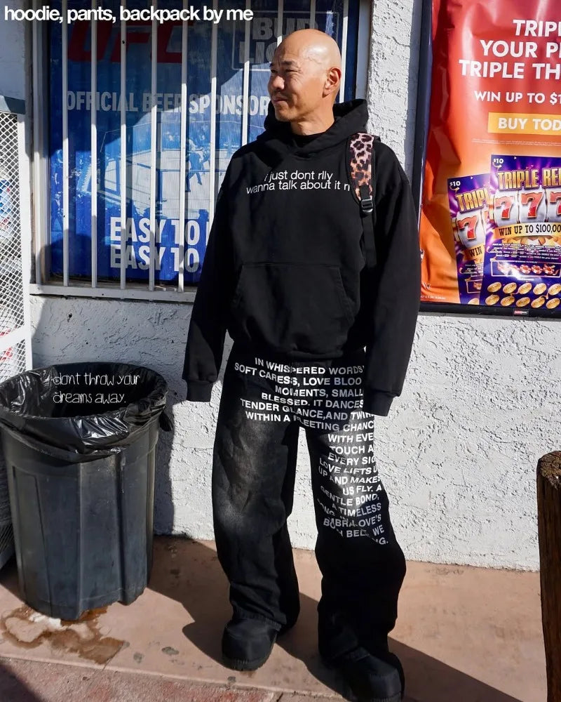 Y2K men Jeans Printed