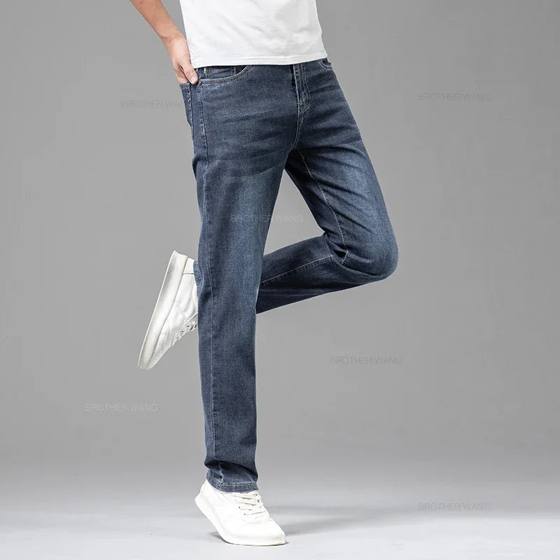 Thin Men's Elastic Jeans