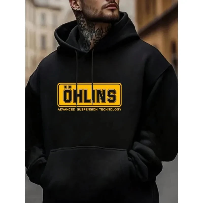 Men's Hoodies Black Sweatshirt