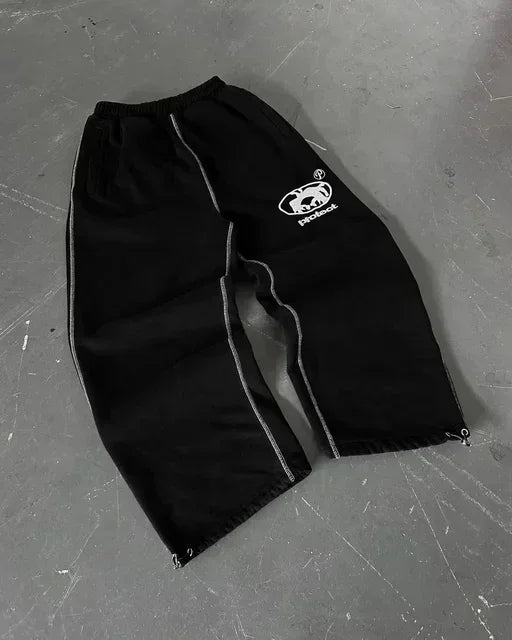 Patch Retro Y2K Pants Baggy Sweatpants