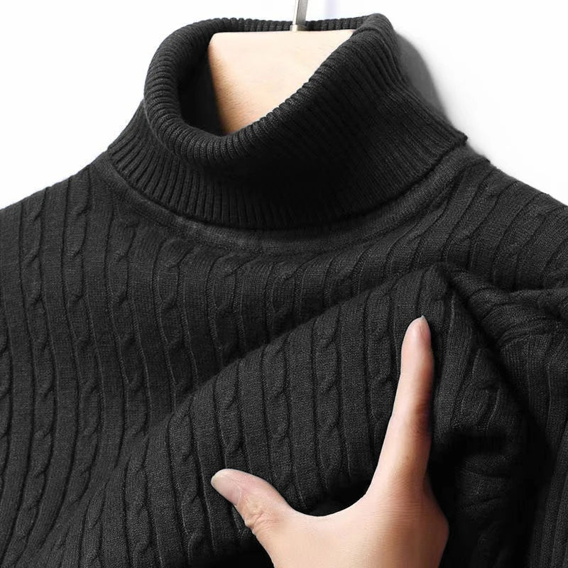 Ribbed Turtleneck Sweater