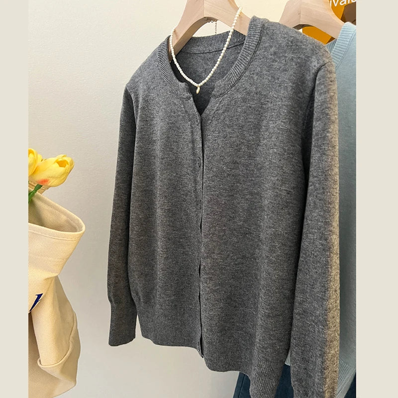 Women's Thin Fleece Knit Cashmere Sweater