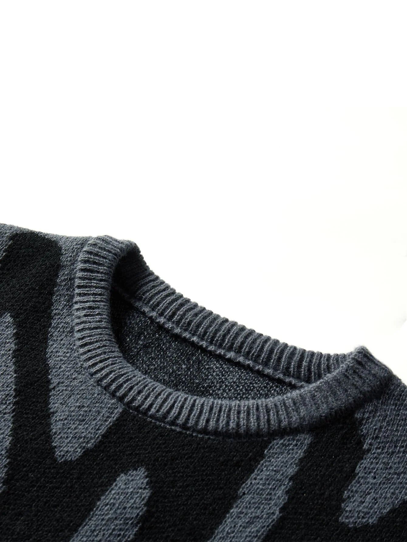 Jacquard Pullover Sweater