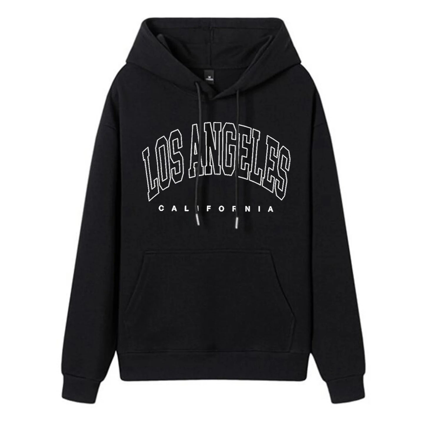 LOS ANGELES Printed Hooded Pullover Long-Sleeve