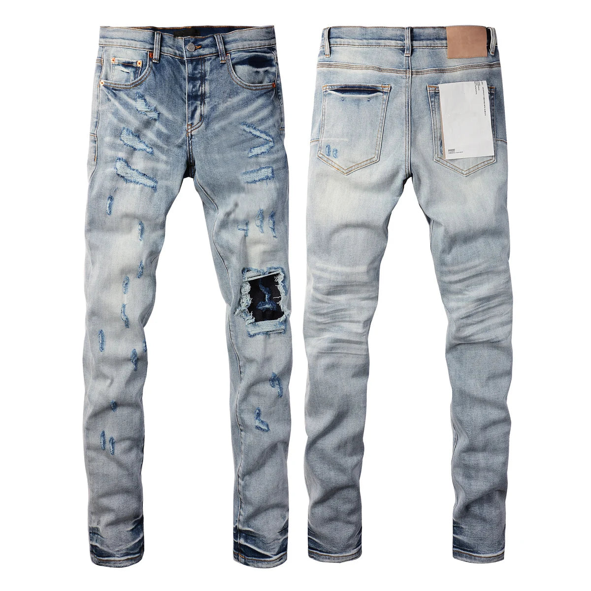 Jeans Low Rise Denim Trousers Fashion Repair Pants 9003