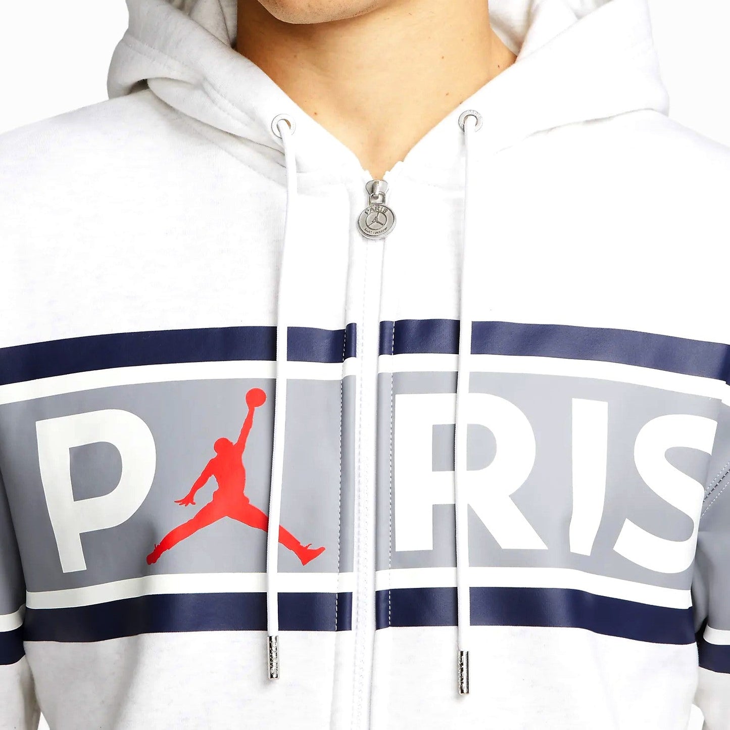 Jordan x PSG Casual Fleece white presentation tracksuit 2022 - Jordan