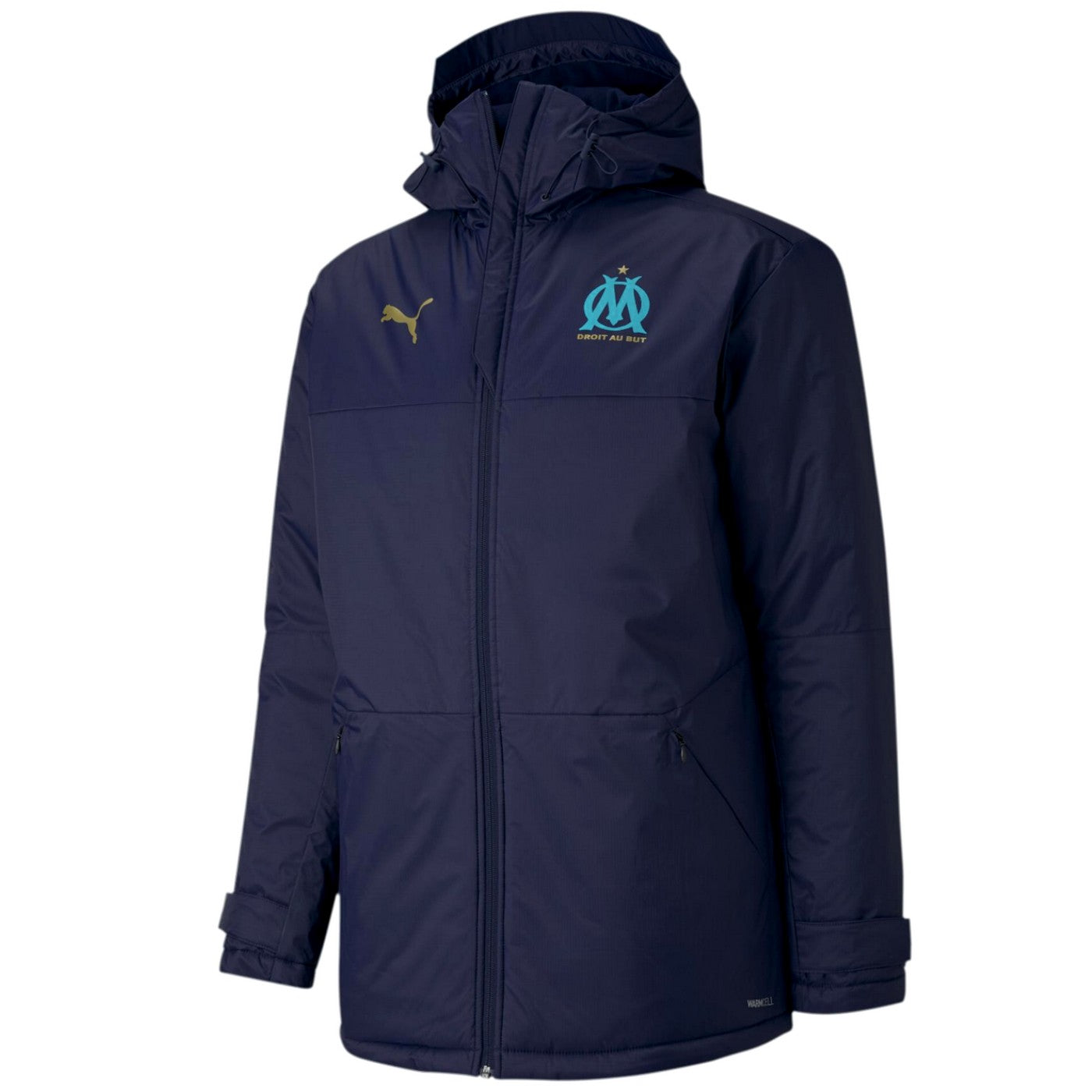 Olympique Marseille padded bench winter jacket 2021 - Puma