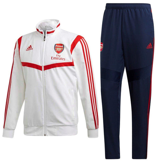 Arsenal presentation Soccer tracksuit white/navy Adidas